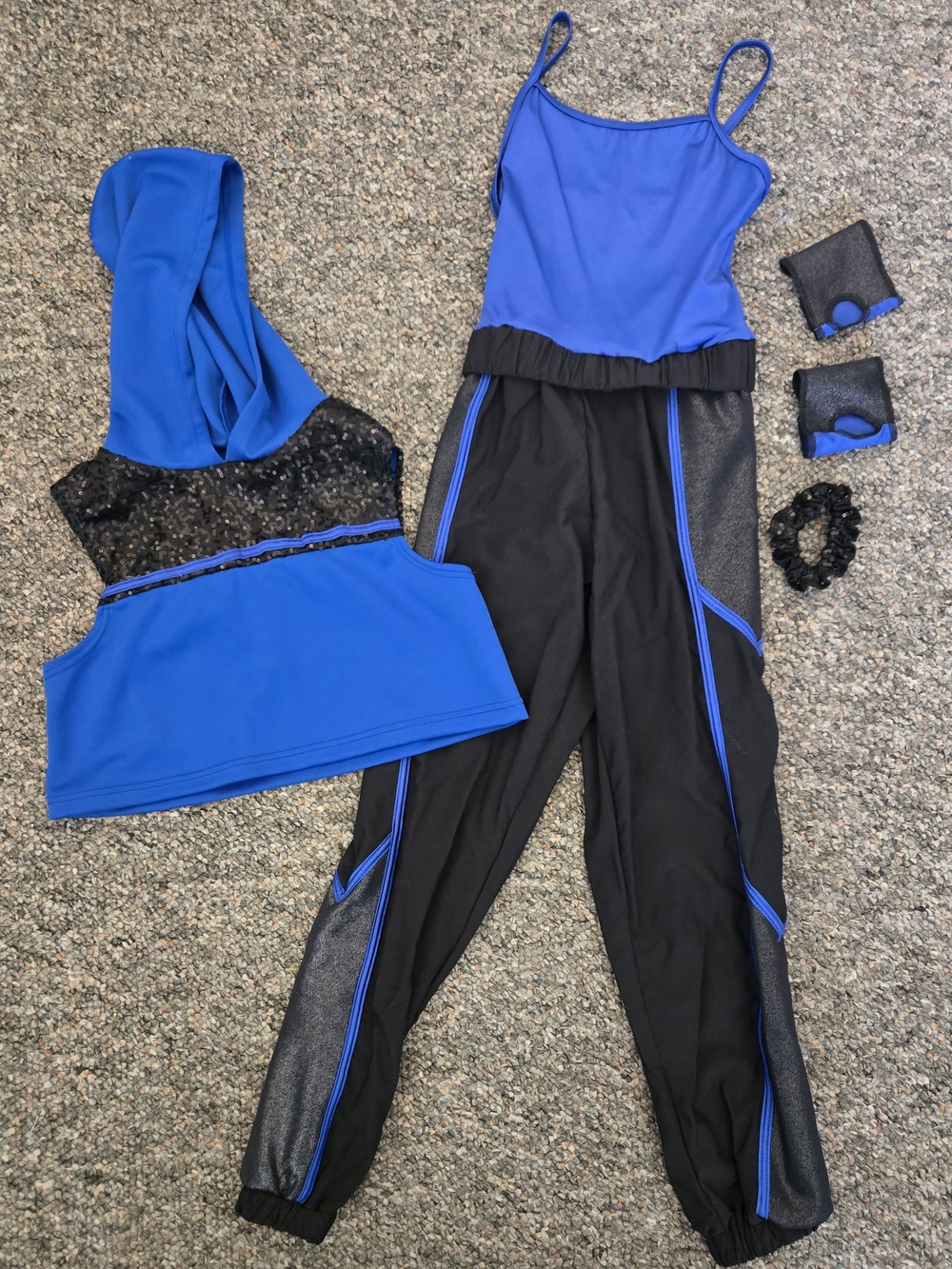 Bright Royal Blue & Black Dance Set - Two Piece Weissman "Hotline Bling"